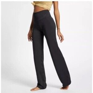 Nike Power Training Pants Women's S Black Straight Leg High Waisted Activewear